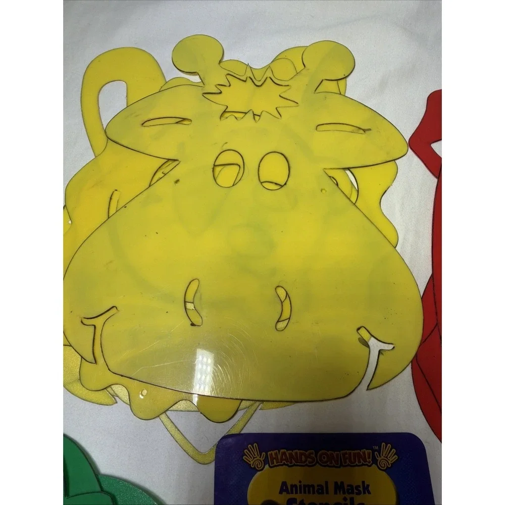 Set Of 20 Animal Mask Stencils